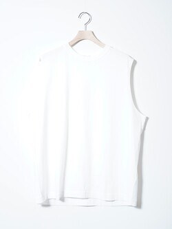 アルテリア メンズ スビンスエード テンジク スリーブレス ティ 画像3