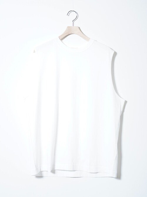 スビンスエード テンジク スリーブレス ティ｜アルテリア メンズ