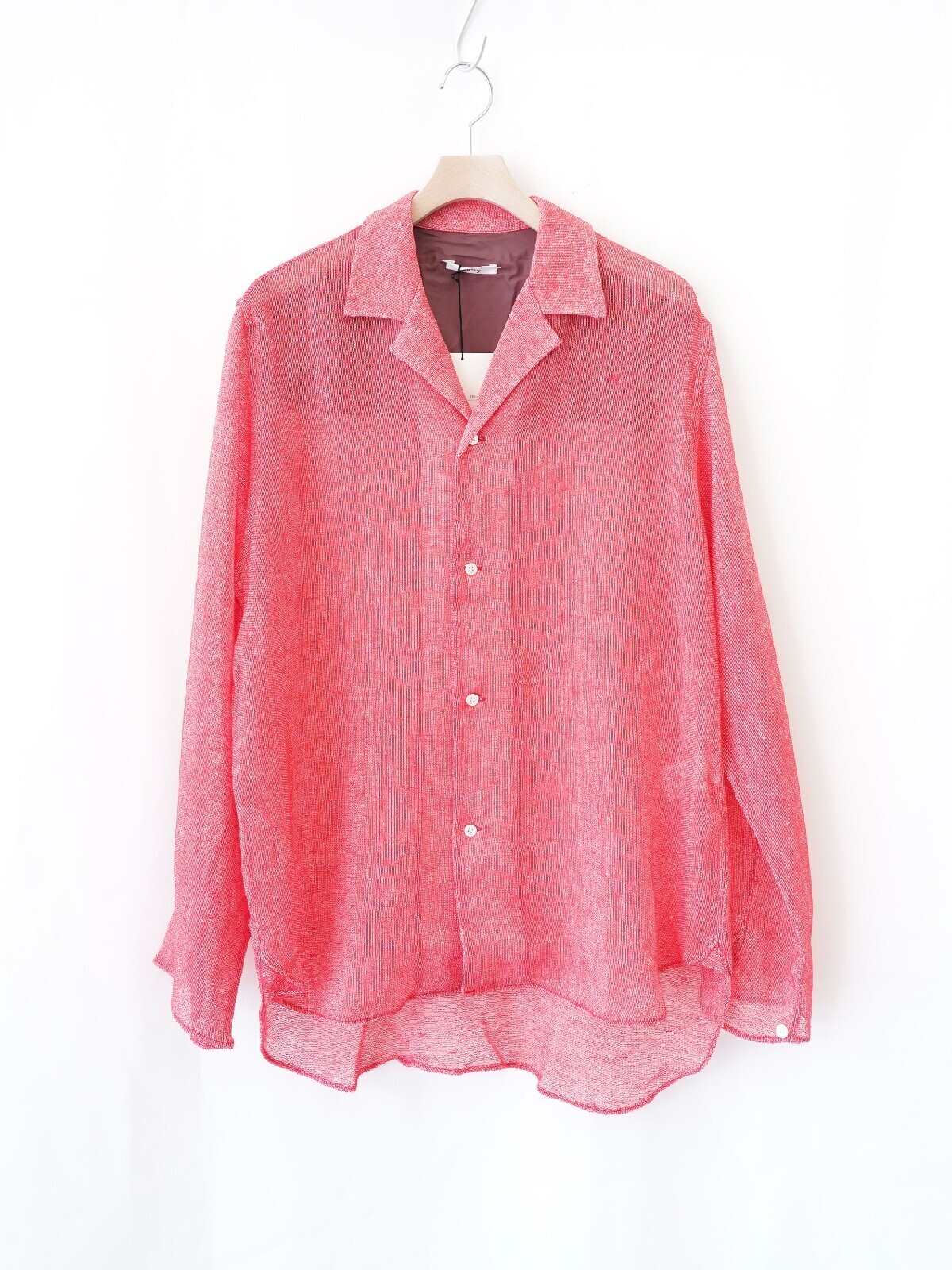 サバイ メンズ ラペルシャツ ビシュウ ジャパン  リネン レーヨンレノウェーブ  ファブ 画像1