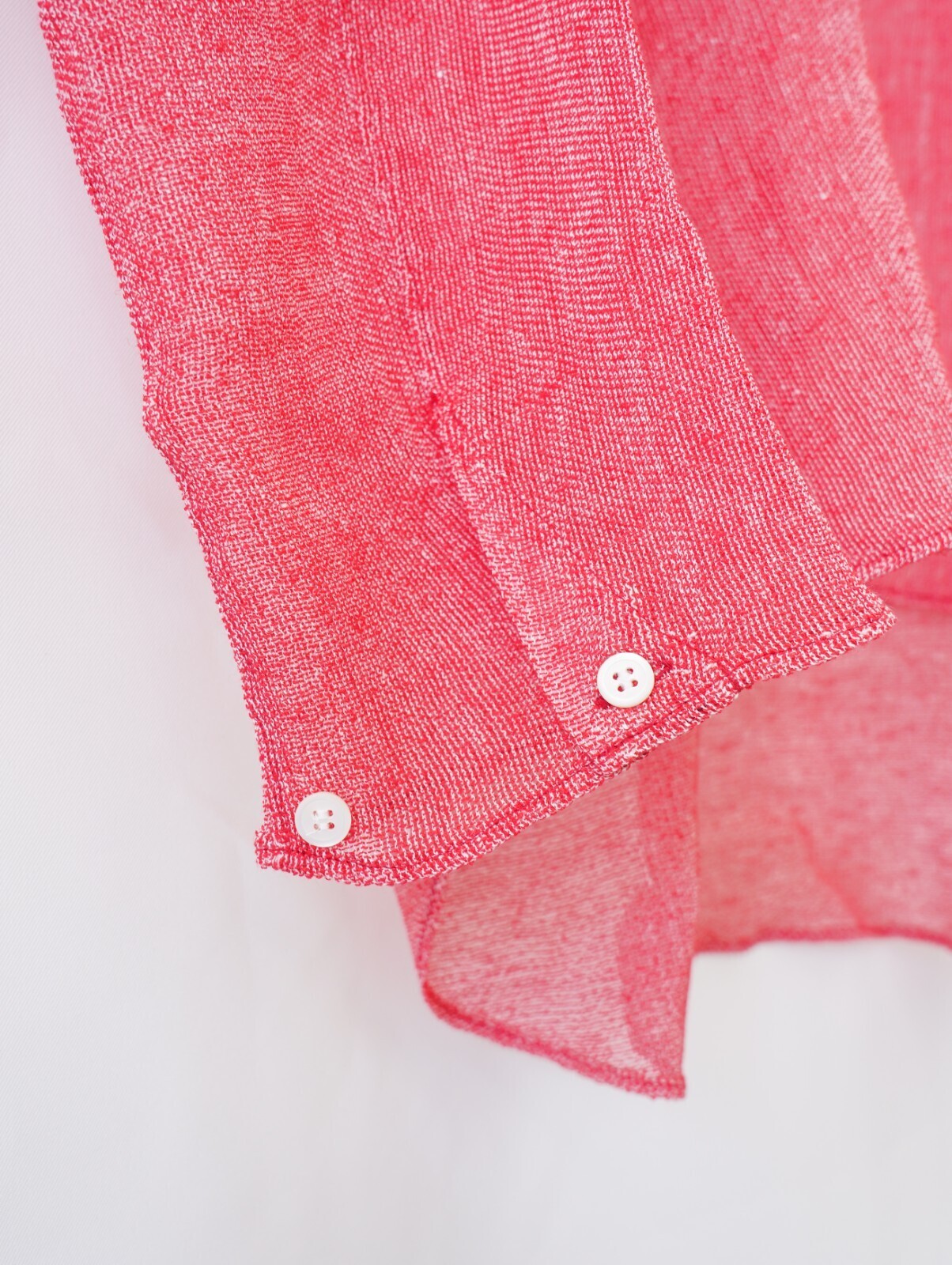 サバイ メンズ ラペルシャツ ビシュウ ジャパン  リネン レーヨンレノウェーブ  ファブ 画像6