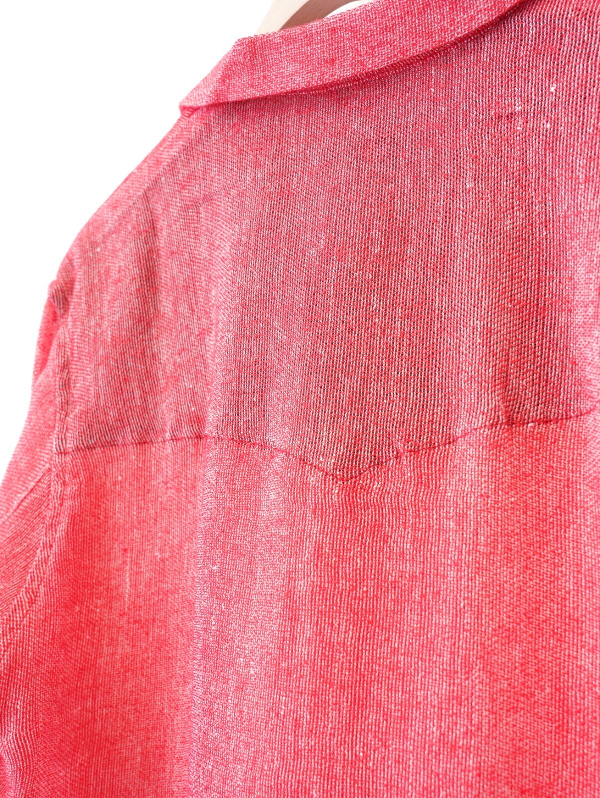 サバイ メンズ ラペルシャツ ビシュウ ジャパン  リネン レーヨンレノウェーブ  ファブ 画像5