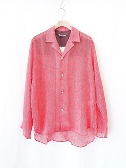 サバイ メンズ ラペルシャツ ビシュウ ジャパン  リネン レーヨンレノウェーブ  ファブ 画像1