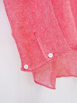 サバイ メンズ ラペルシャツ ビシュウ ジャパン  リネン レーヨンレノウェーブ  ファブ 画像6