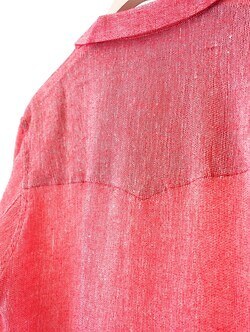 サバイ メンズ ラペルシャツ ビシュウ ジャパン  リネン レーヨンレノウェーブ  ファブ 画像5