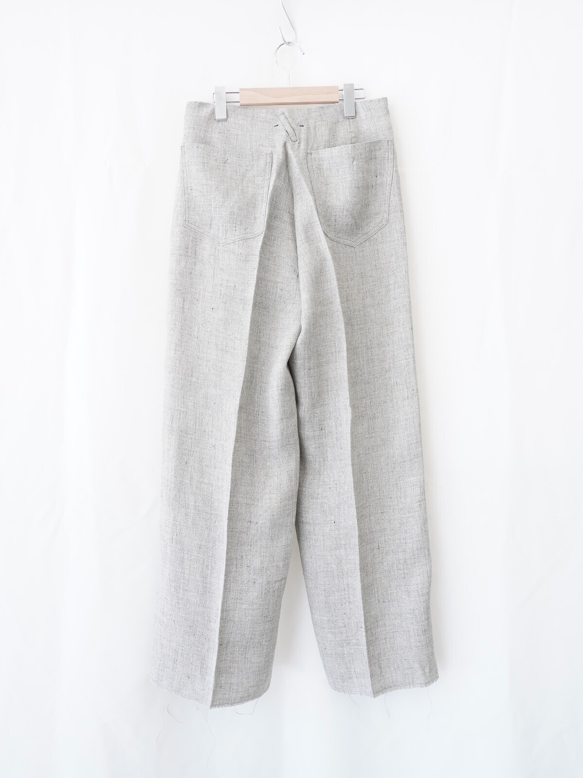 saby MENS TUCK-BAGGY TYPE 2 - Bishu Japan Linen Canvas FAB - IMAGE2