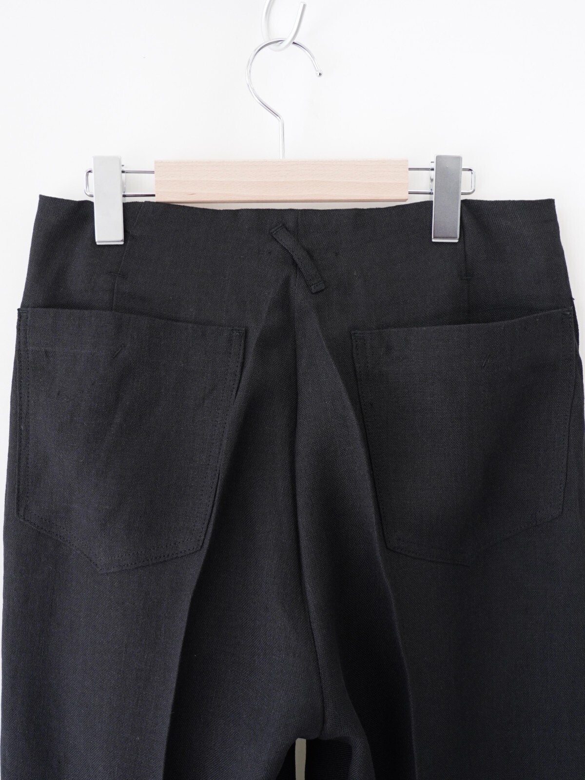 saby MENS TUCK-BAGGY TYPE 2 - Bishu Japan Linen Canvas FAB - IMAGE11