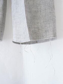 saby MENS TUCK-BAGGY TYPE 2 - Bishu Japan Linen Canvas FAB - IMAGE6