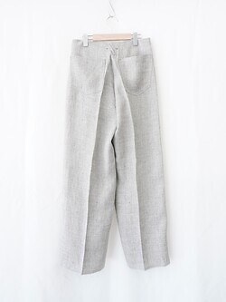 saby MENS TUCK-BAGGY TYPE 2 - Bishu Japan Linen Canvas FAB - IMAGE2