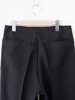 saby MENS TUCK-BAGGY TYPE 2 - Bishu Japan Linen Canvas FAB - IMAGE11