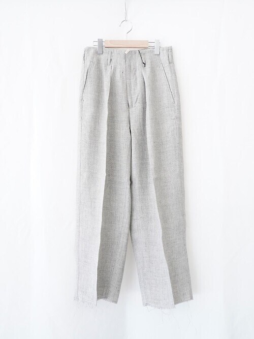 TUCK-BAGGY TYPE 2 - Bishu Japan Linen Canvas FAB -｜saby MENS