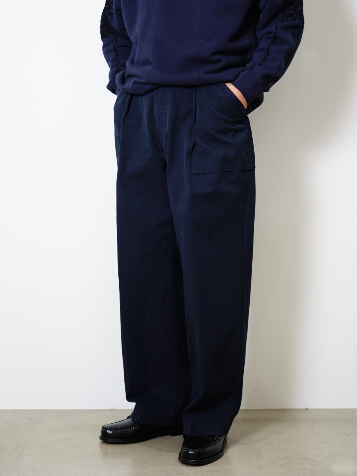 SARTO MENS 1 TUCK EMB PANTS IMAGE11