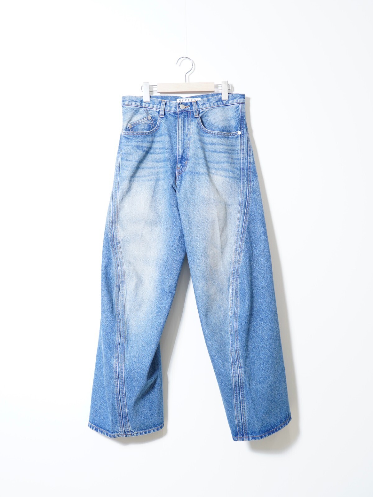 NVRFRGT 男士 3D TWISTED WIDE LEG JEANS 圖片1