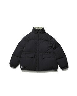 フレッシュサービス(FreshService) メンズ リバーシブルダウンジャケット black×l.green L