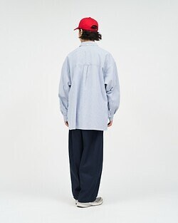 フレッシュサービス レディース & メンズ フレックステックスL/Sストライプシャツ 画像12
