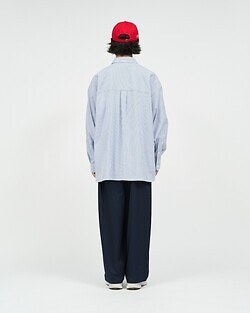 フレッシュサービス レディース & メンズ フレックステックスL/Sストライプシャツ 画像9