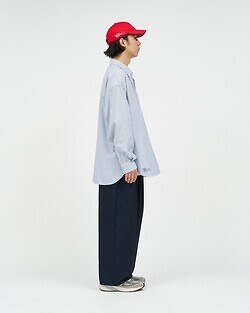 フレッシュサービス レディース & メンズ フレックステックスL/Sストライプシャツ 画像8