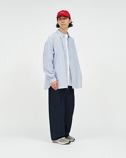 フレッシュサービス レディース & メンズ フレックステックスL/Sストライプシャツ 画像10