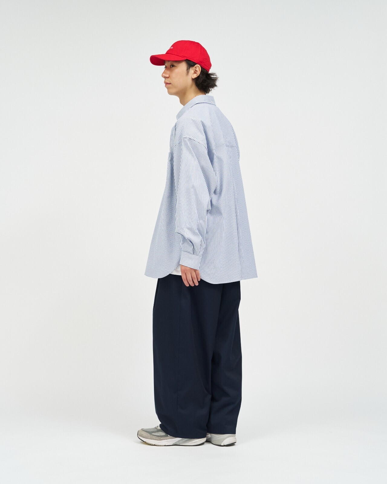 フレッシュサービス レディース & メンズ フレックステックスL/Sストライプシャツ 画像11