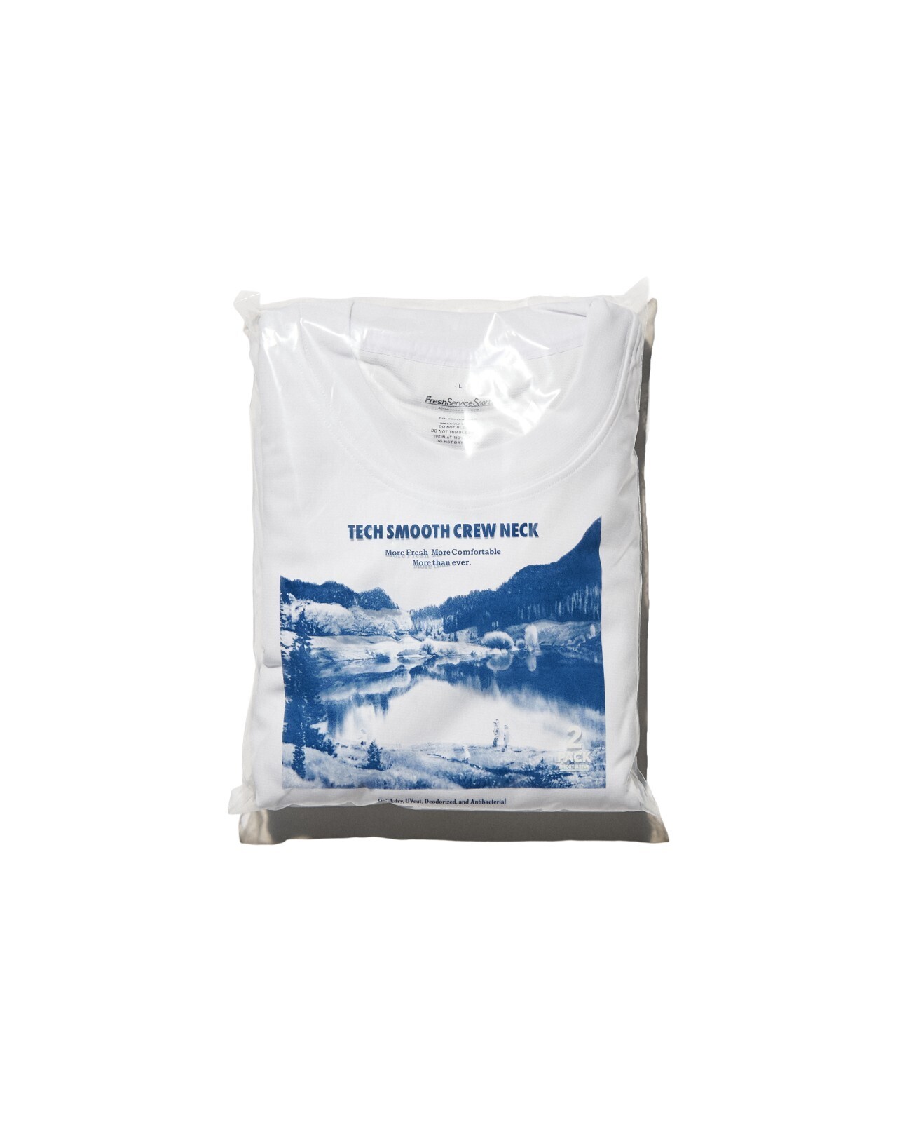 FreshService 女士 & 男士 2-PACK TECH SMOOTH S/S CREW NECK 圖片1