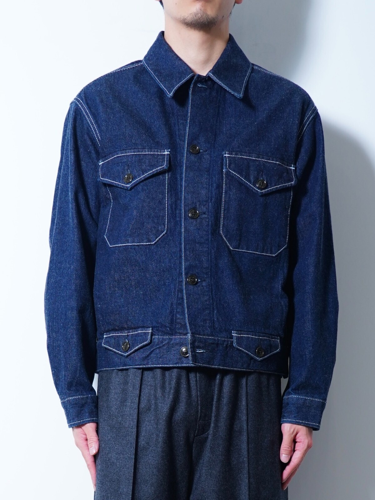 SARTO 남성 DENIM TRUCKER JACKET 이미지1