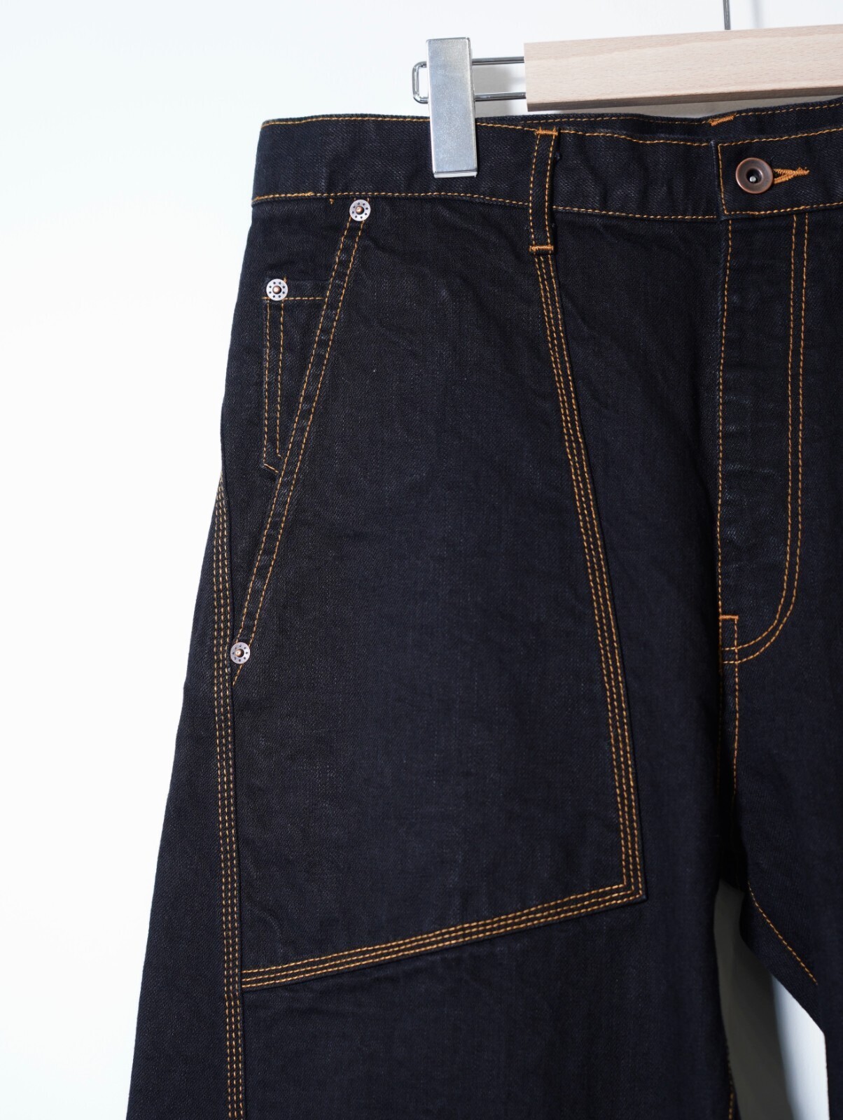 コッキ レディース & メンズ 3D Cutting Denim Pants 画像4