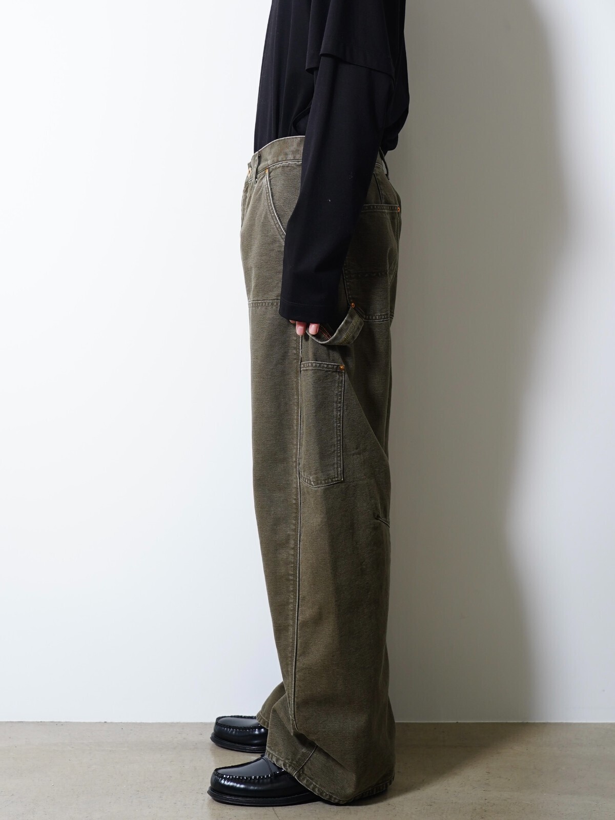 KHOKI WOMENS & MENS 3D Cutting Painter Pants IMAGE2