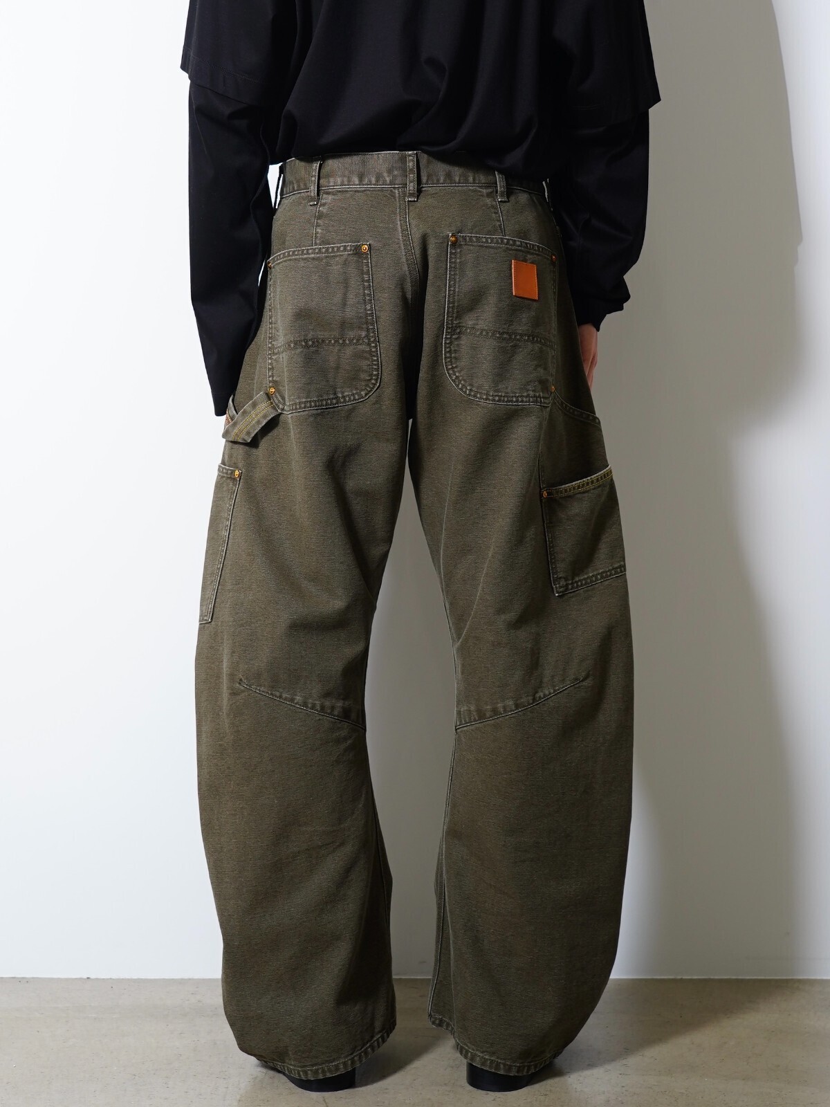 KHOKI WOMENS & MENS 3D Cutting Painter Pants IMAGE3