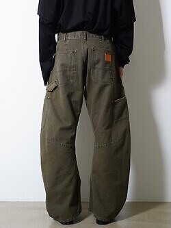KHOKI WOMENS & MENS 3D Cutting Painter Pants IMAGE3