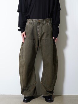 KHOKI WOMENS & MENS 3D Cutting Painter Pants IMAGE1