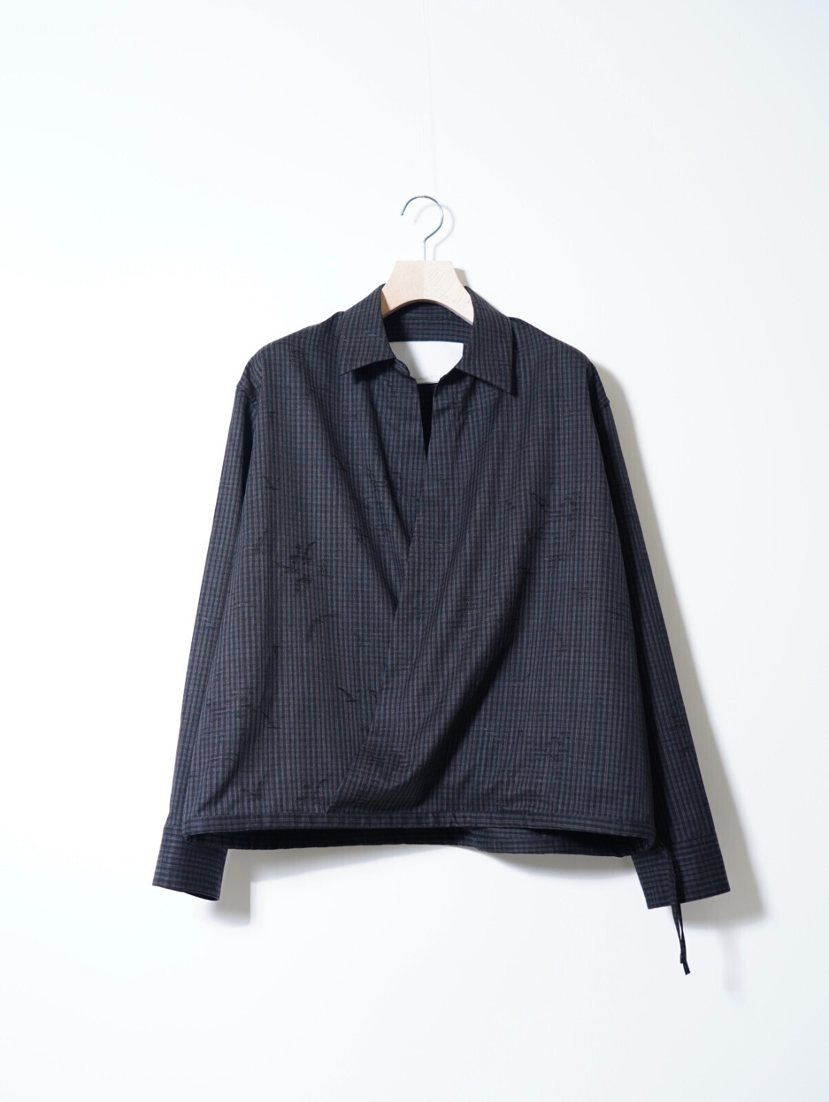 nonnotte 女士 & 男士 Draping Overlap Shirt 写真1