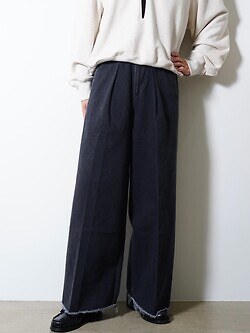 saby 여성 & 남성 TUCK-BAGGY TYPE 3- Surface dyeing Denim -  이미지1