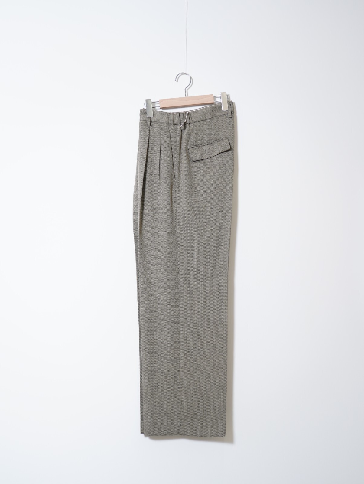 イレニサ メンズ TWO-TUCKS WIDE TROUSERS 画像3