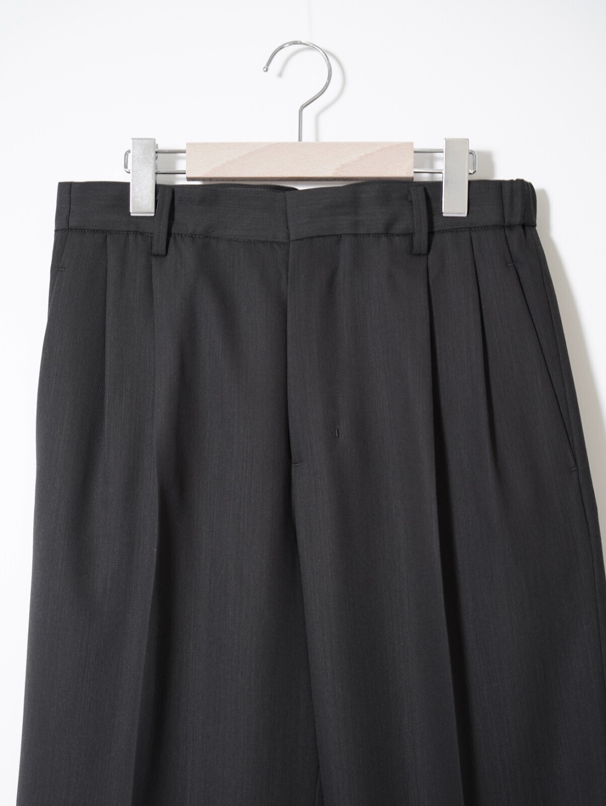 イレニサ メンズ TWO-TUCKS WIDE TROUSERS 画像12