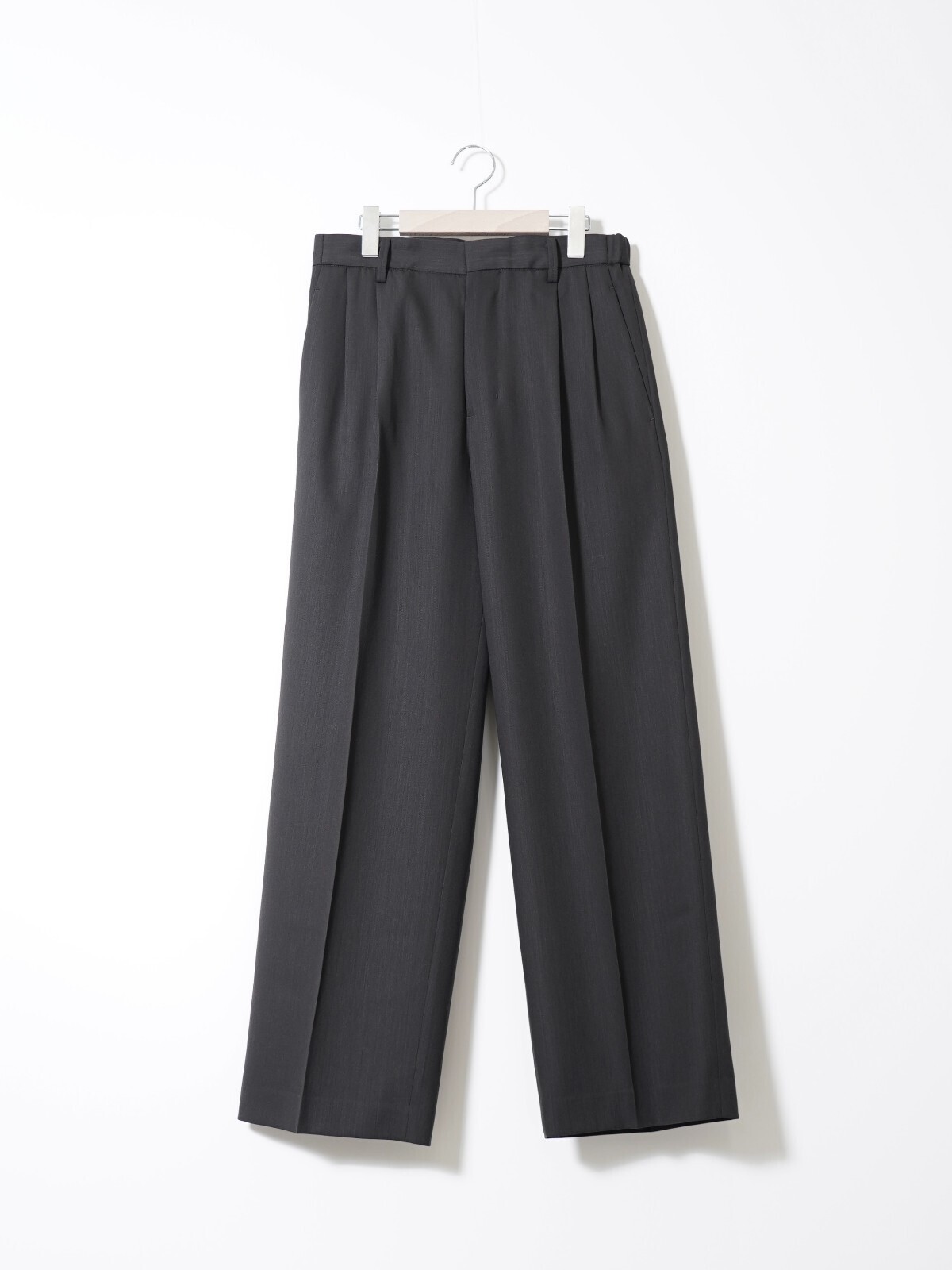 イレニサ メンズ TWO-TUCKS WIDE TROUSERS 画像9