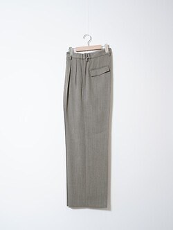 イレニサ メンズ TWO-TUCKS WIDE TROUSERS 画像3