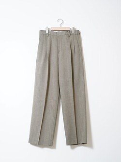 IRENISA 男裝 TWO-TUCKS WIDE TROUSERS 写真1