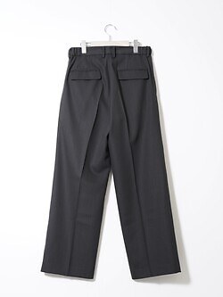 IRENISA 男士 TWO-TUCKS WIDE TROUSERS 写真15