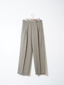 イレニサ メンズ TWO-TUCKS WIDE TROUSERS 画像1