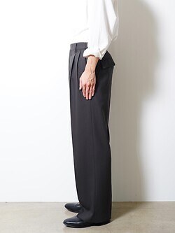 IRENISA 男士 TWO-TUCKS WIDE TROUSERS 写真11