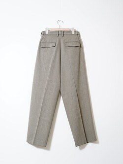 イレニサ メンズ TWO-TUCKS WIDE TROUSERS 画像2
