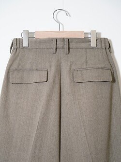 イレニサ メンズ TWO-TUCKS WIDE TROUSERS 画像7