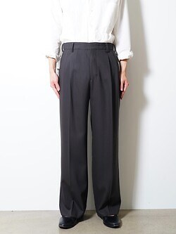 IRENISA 男士 TWO-TUCKS WIDE TROUSERS 写真10