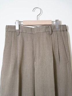 イレニサ メンズ TWO-TUCKS WIDE TROUSERS 画像4