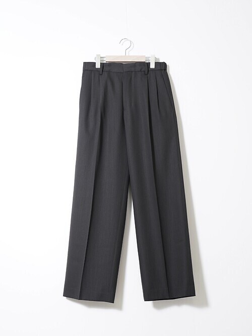 TWO-TUCKS WIDE TROUSERS｜イレニサ メンズ