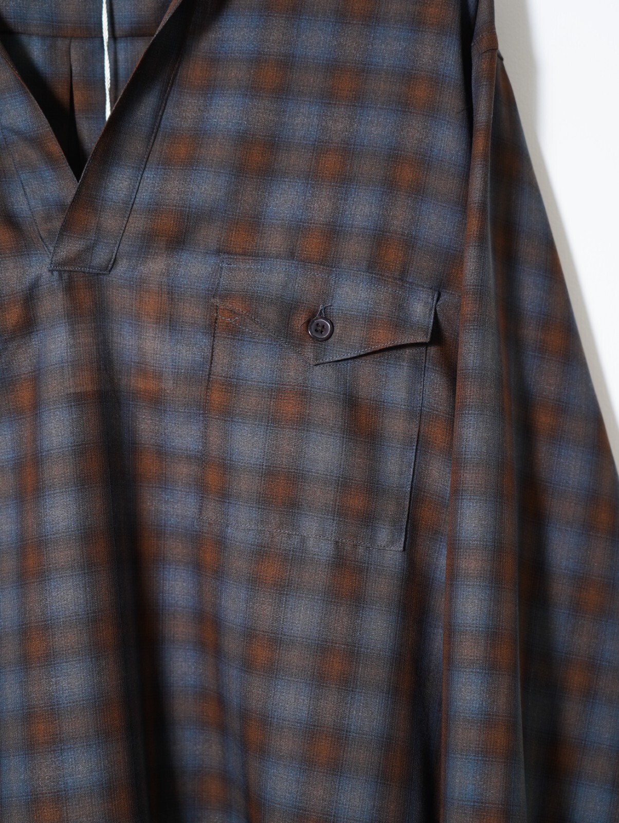 ULTERIOR 男士 SUPER LIGHT FADED CHECK SKIPPER SHIRT 圖片5
