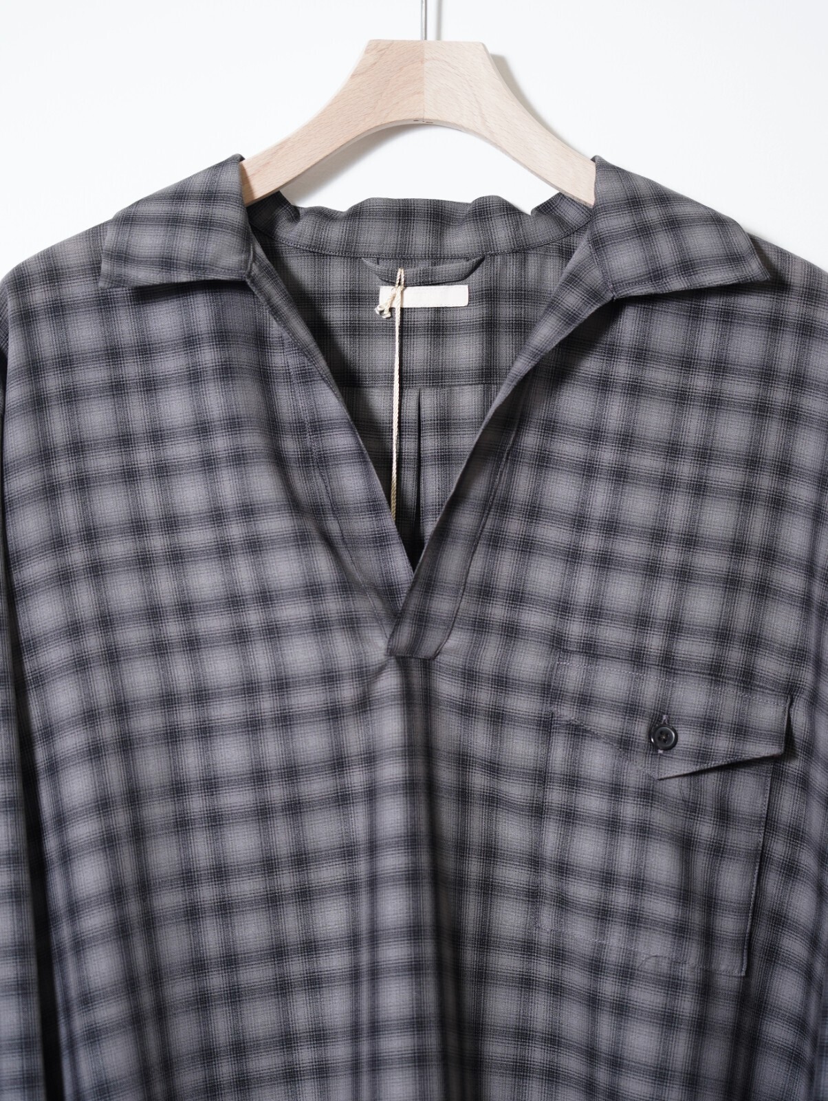 ULTERIOR 男士 SUPER LIGHT FADED CHECK SKIPPER SHIRT 圖片11