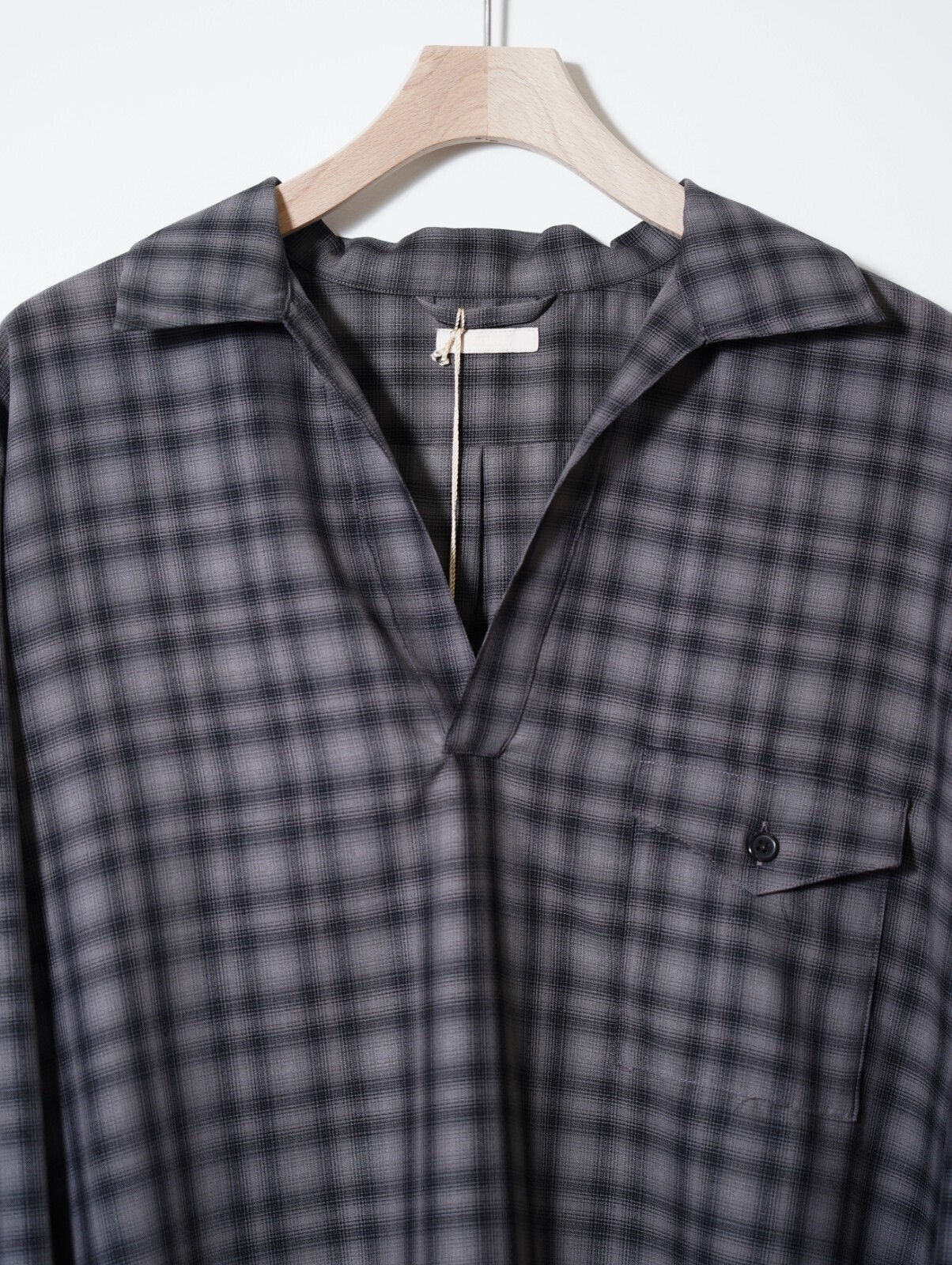 ULTERIOR 男士 SUPER LIGHT FADED CHECK SKIPPER SHIRT 写真11