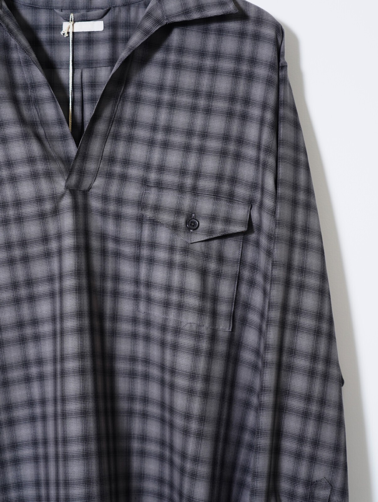 ULTERIOR 男士 SUPER LIGHT FADED CHECK SKIPPER SHIRT 写真12