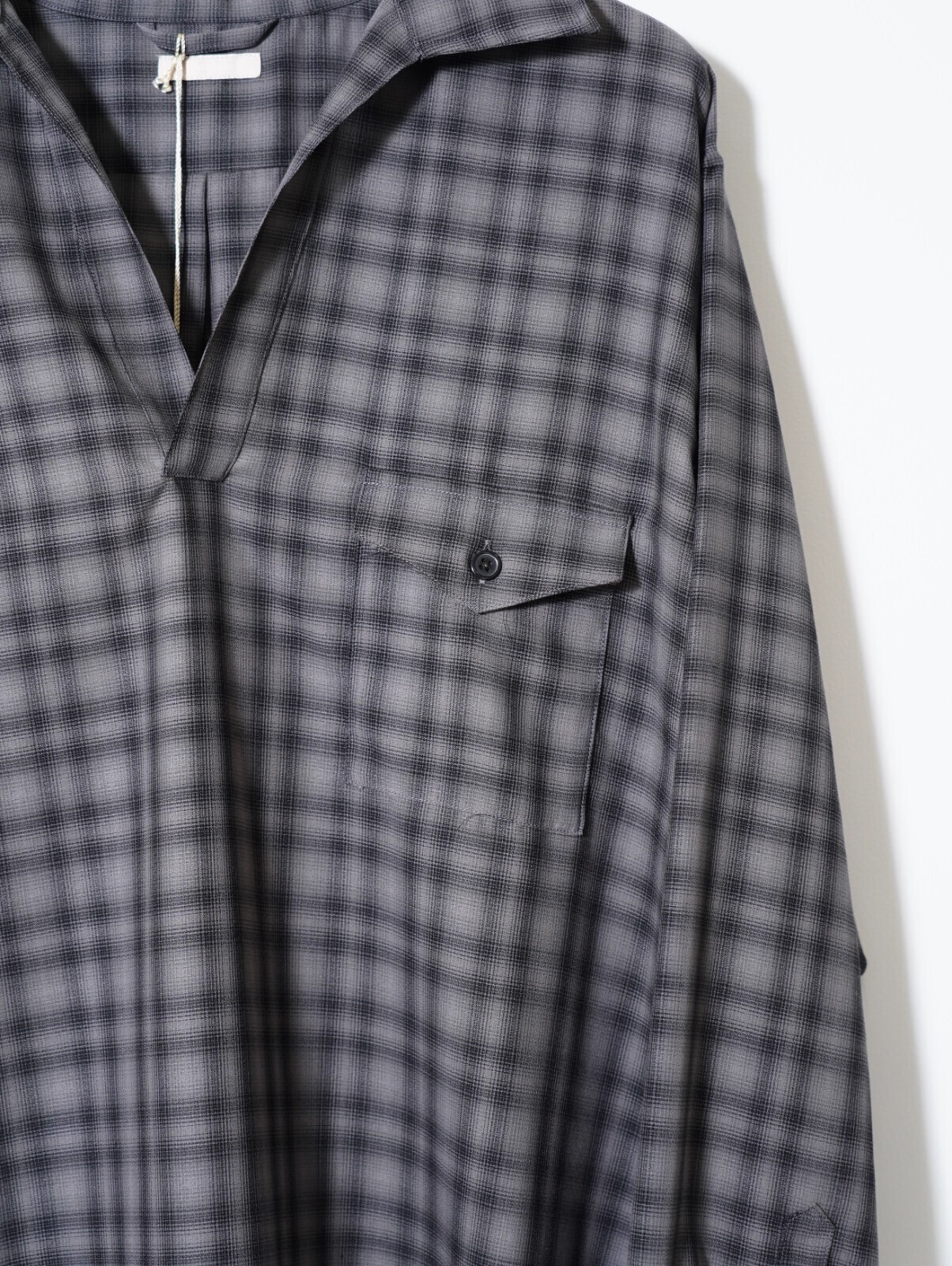 ULTERIOR 男士 SUPER LIGHT FADED CHECK SKIPPER SHIRT 圖片12