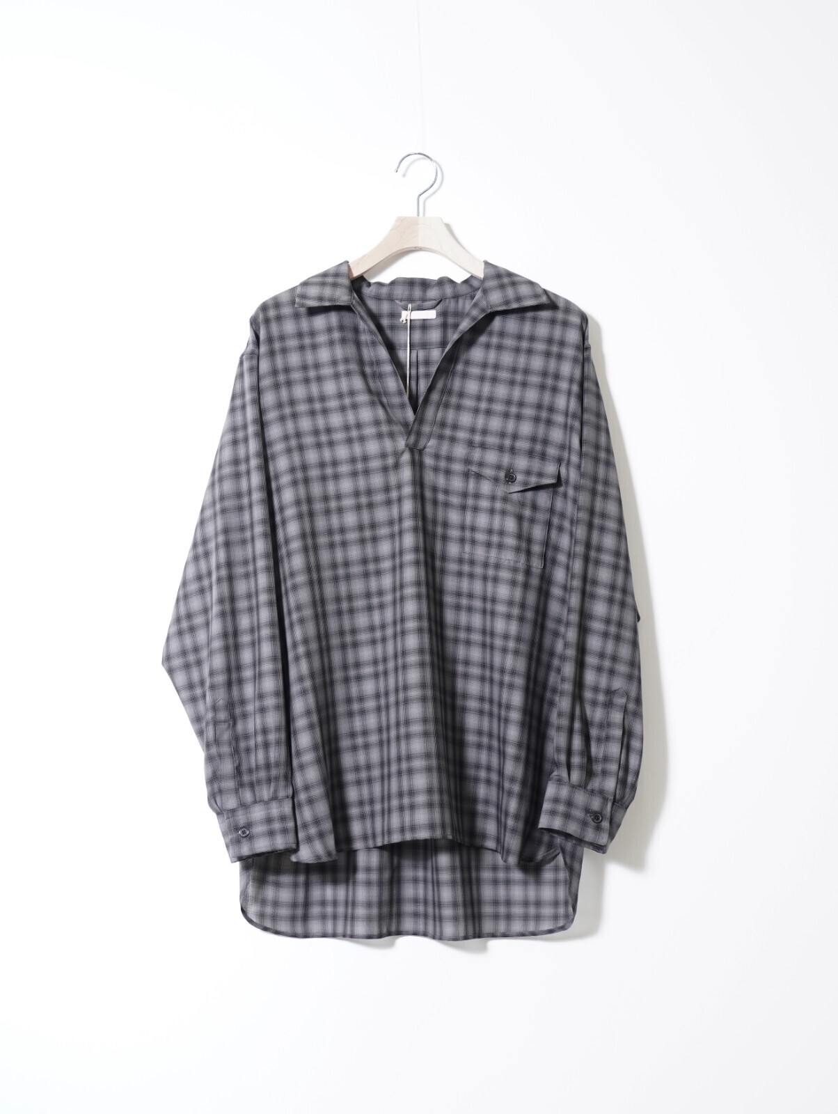ULTERIOR 男士 SUPER LIGHT FADED CHECK SKIPPER SHIRT 圖片9